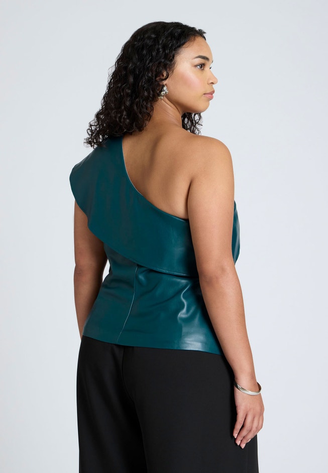 Faux Leather Bow Top image number 1
