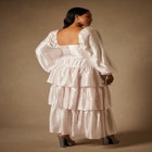 Bridal by ELOQUII Tiered Dress image number null