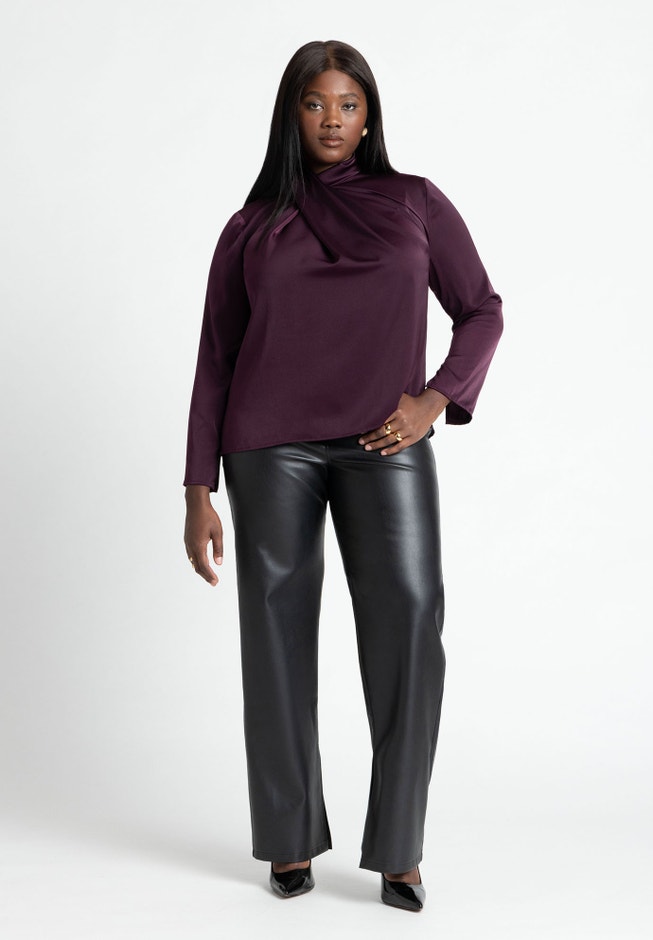 High Neck Drape Top image number null