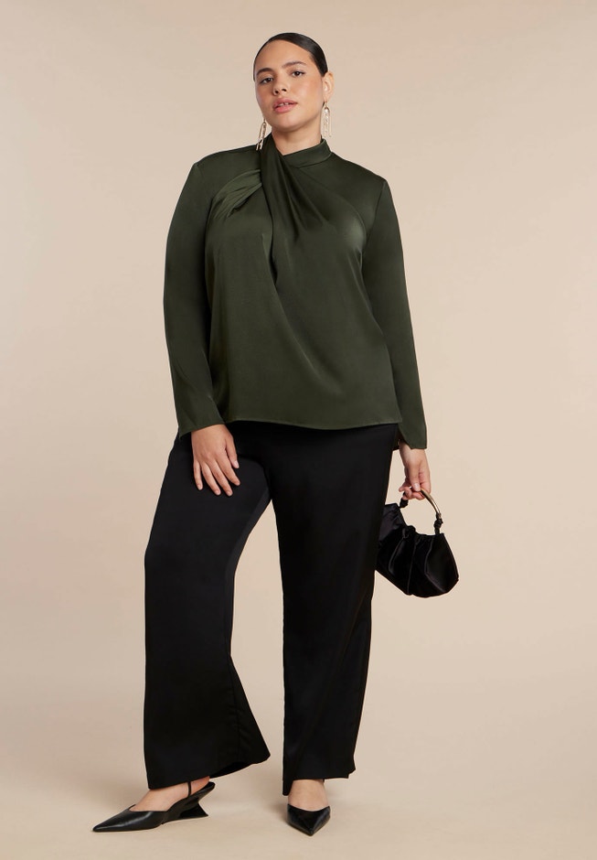 High Neck Drape Top image number 2