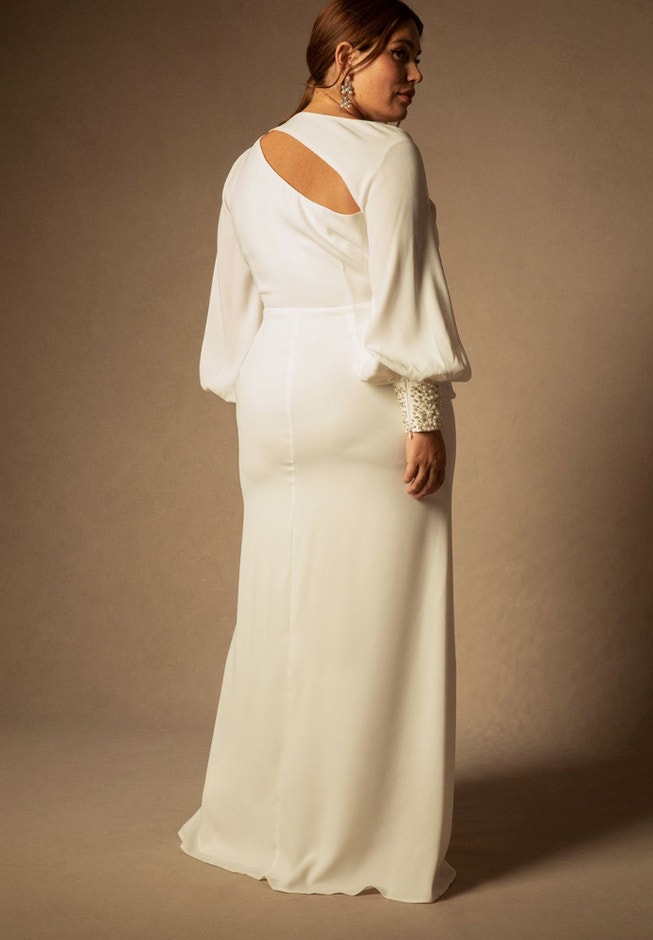 Bridal by ELOQUII Pearl Cuff Gown image number 2