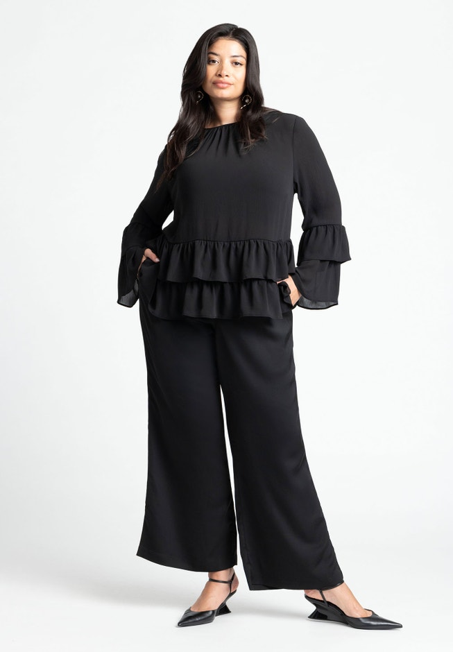 Tiered Ruffle Top image number null