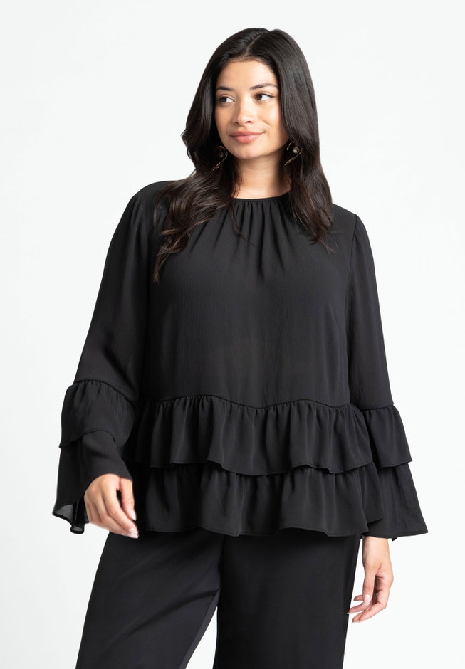 Tiered Ruffle Top image number null