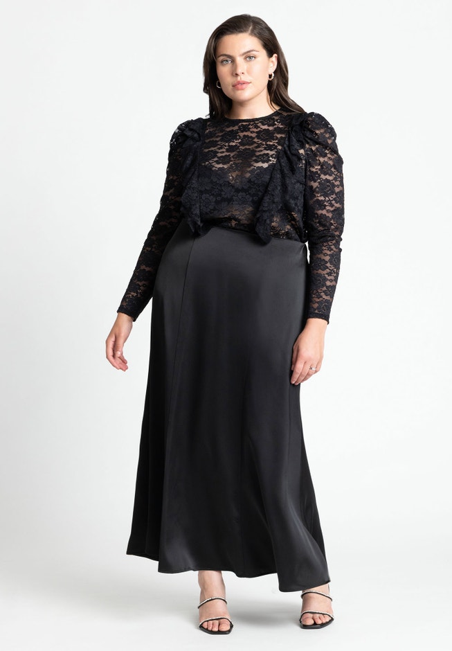 Lace Ruffle Top image number null