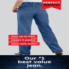 Perfect 5-Pocket Back-Elastic Denim Capri image number null