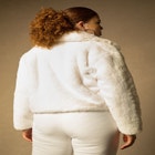 Bridal by ELOQUII Faux Fur Jacket image number null