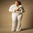 Bridal by ELOQUII Faux Fur Jacket image number null