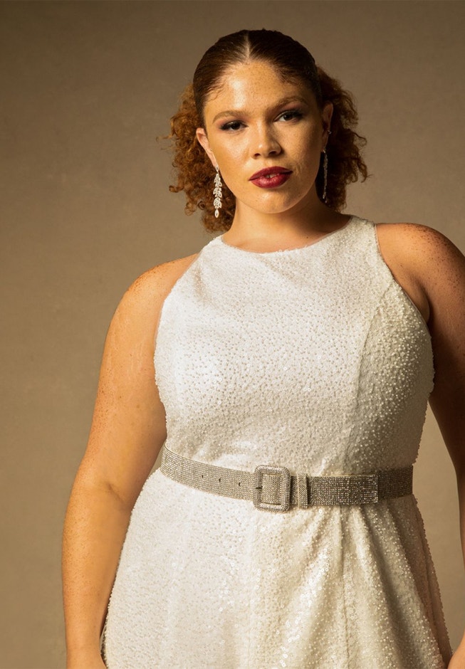 Bridal by ELOQUII Crystal Belt image number null
