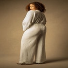 Bridal by ELOQUII Sequin Wide Leg Jumpsuit image number null