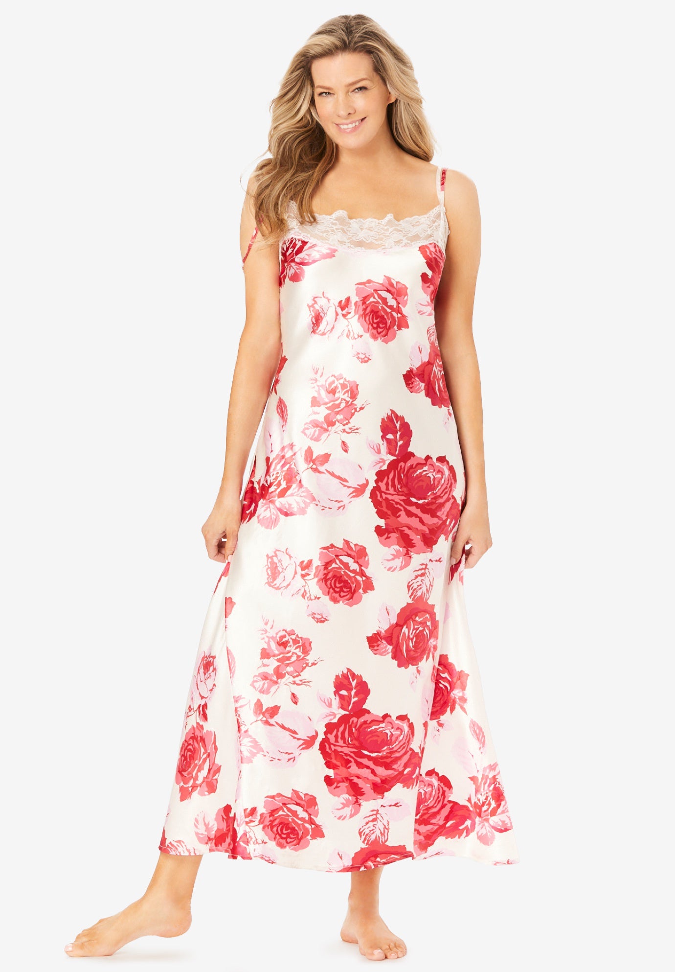 The Luxe Satin Long Peignoir Set image number 5