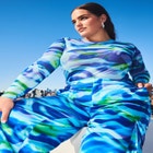 Mesh Crew Neck Top image number null