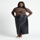 Mesh Crew Neck Top image number null