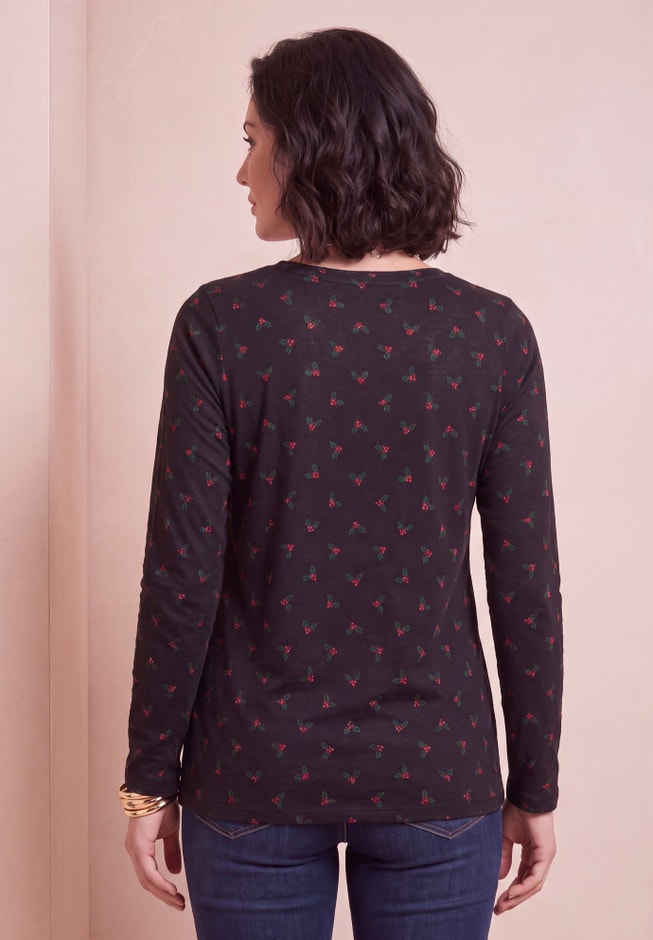 Plus Size Ultimate Long Sleeve V Neck Tee image number 1