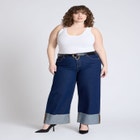 Round Buckle Swag Chain Belt image number null