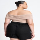 Fold Over Off The Shoulder Top image number null