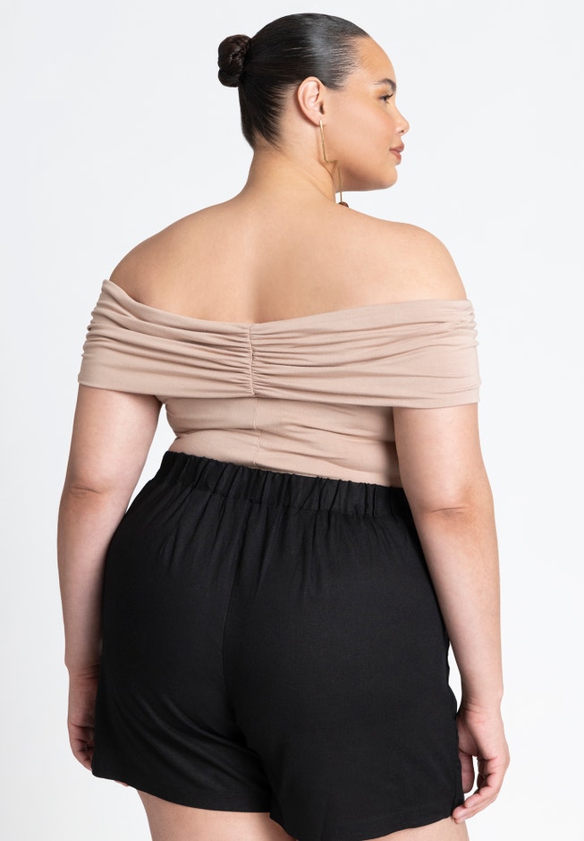 Fold Over Off The Shoulder Top image number null