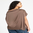 Draped Off The Shoulder Top image number null