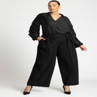 Ruffle Sleeve Button Front Blouse image number null