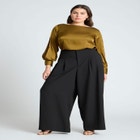 Boat Neck Blouse With Sleeve Slits image number null