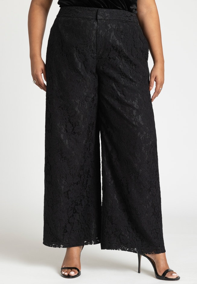 Lace Wide Leg Trouser image number 3