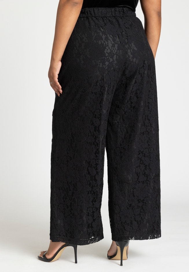 Lace Wide Leg Trouser image number 4