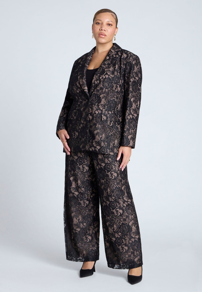 Lace Wide Leg Trouser image number 0