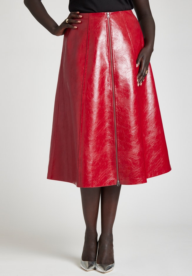 Patent Red Skirt image number null