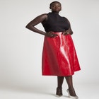 Patent Red Skirt image number null