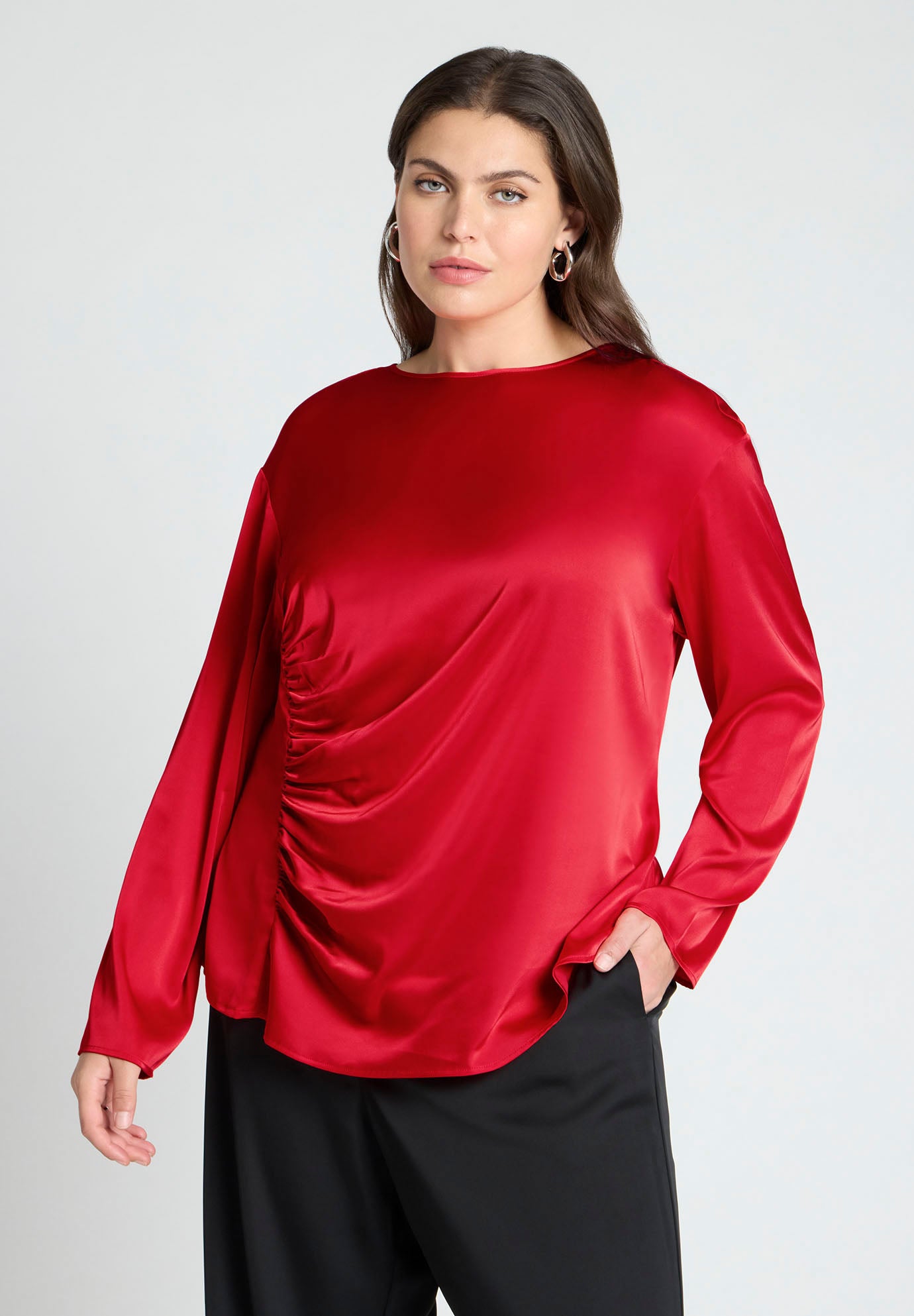 トップス Louren random shirring tops Shirred Body Top | ELOQUII