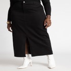 Denim Maxi Skirt image number null