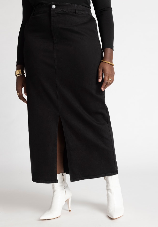 Denim Maxi Skirt image number 2