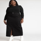 Denim Maxi Skirt image number null