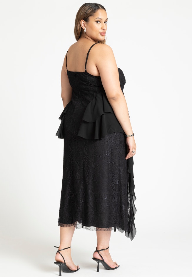 Cascade Lace Slip Dress image number 2