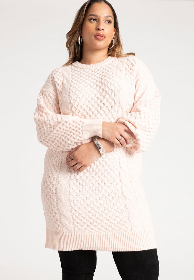 Tie Back Sweater Dress image number null