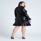 Sequin Ruffle Mini Dress image number null