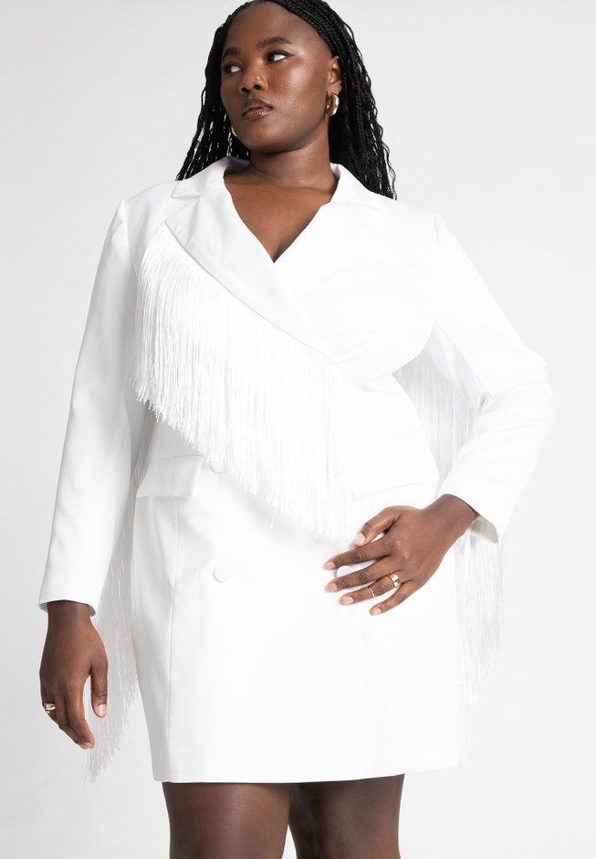 Fringe Blazer Dress image number null