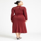 Funnel Neck Midi Dress image number null