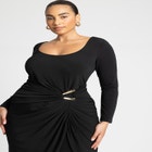 Gold Hardware Knit Dress image number null