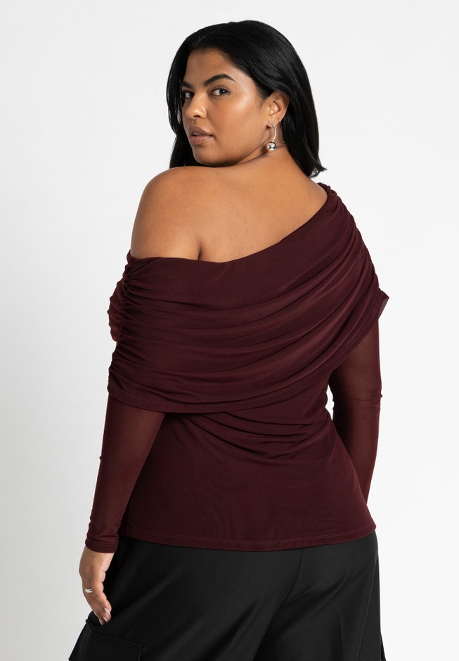Foldover Drape Top image number 1