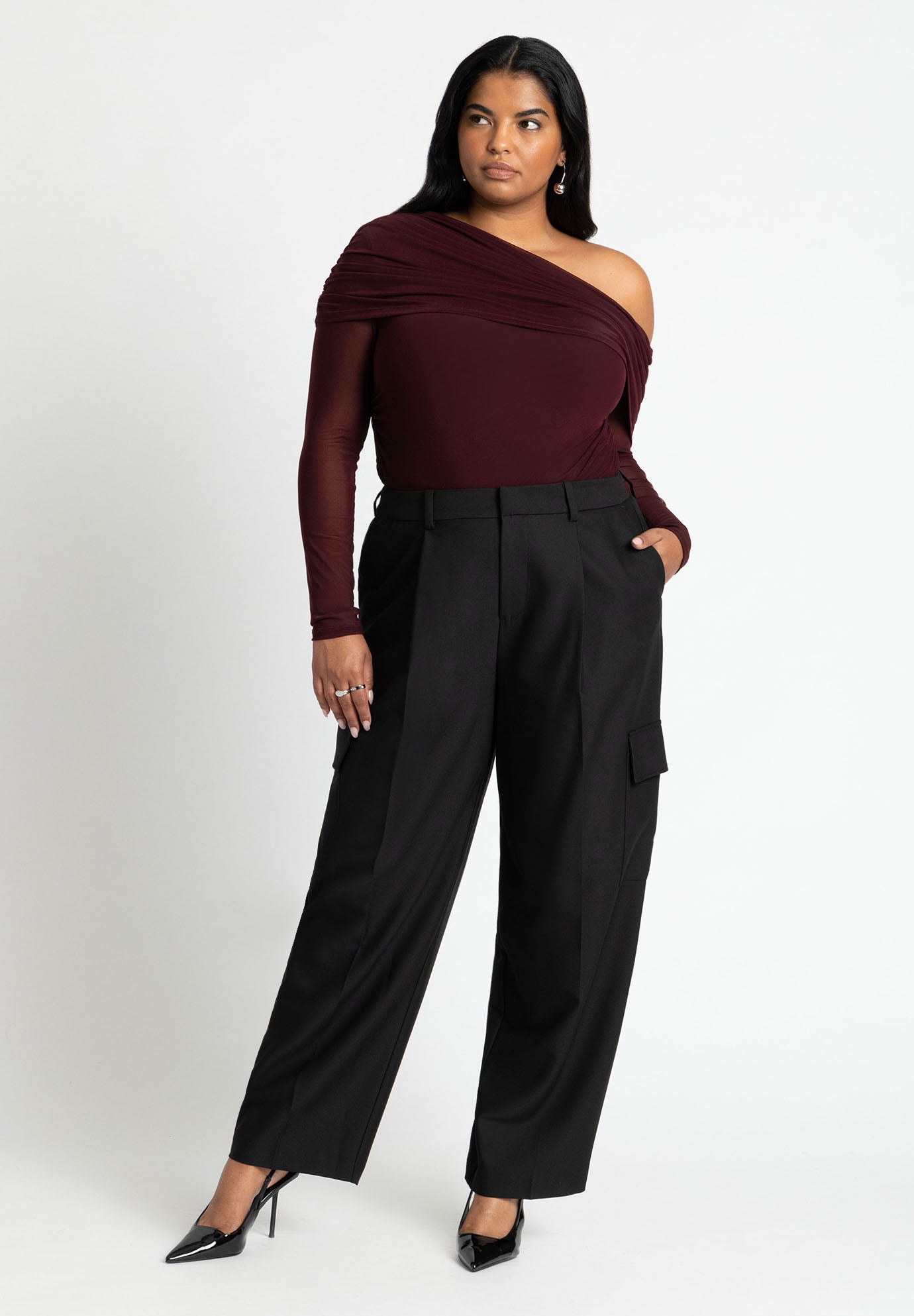 Foldover Drape Top image number 2