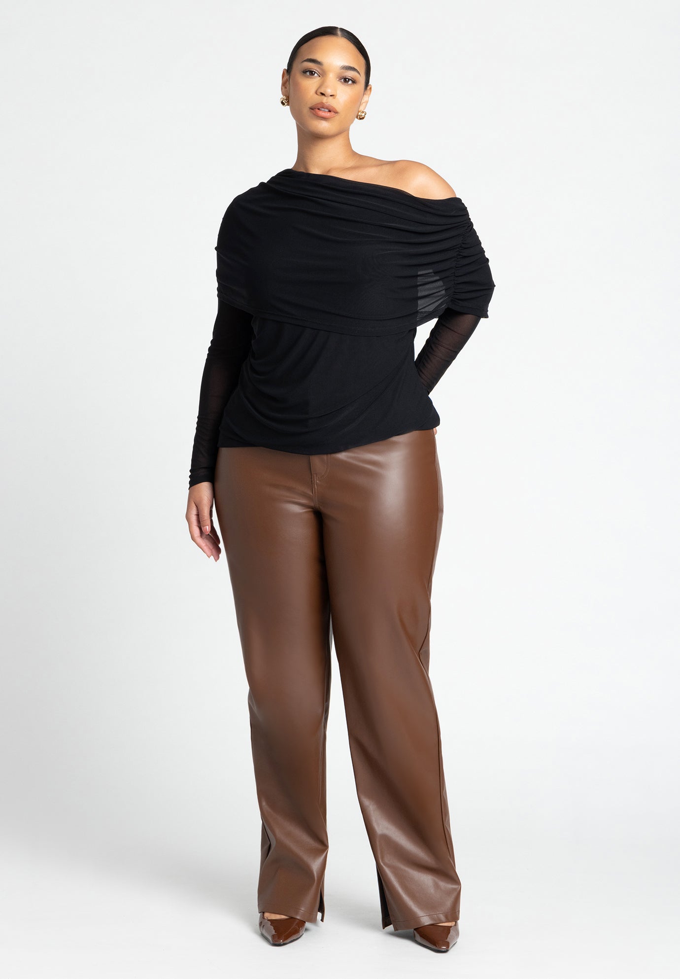 Foldover Drape Top | ELOQUII
