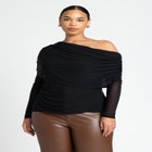 Foldover Drape Top image number null