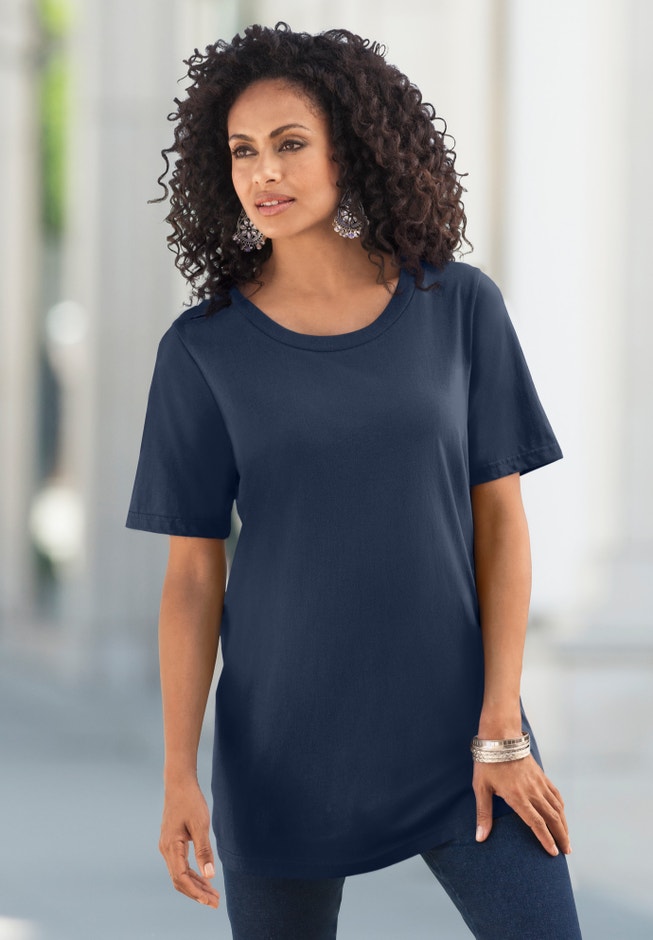 Plus Size Cotton Ultimate Crewneck Tee image number 5