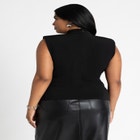 Neck Drape Funnel Neck Top image number null