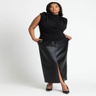 Neck Drape Funnel Neck Top image number null