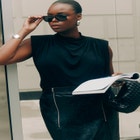 Neck Drape Funnel Neck Top image number null