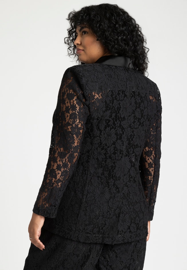 Lace Double Breasted Blazer image number 2