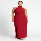 High Neck Column Gown image number null