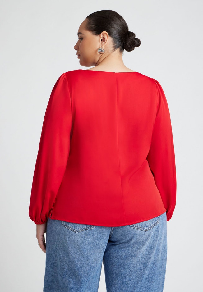 O Ring Neck Drape Top image number 1