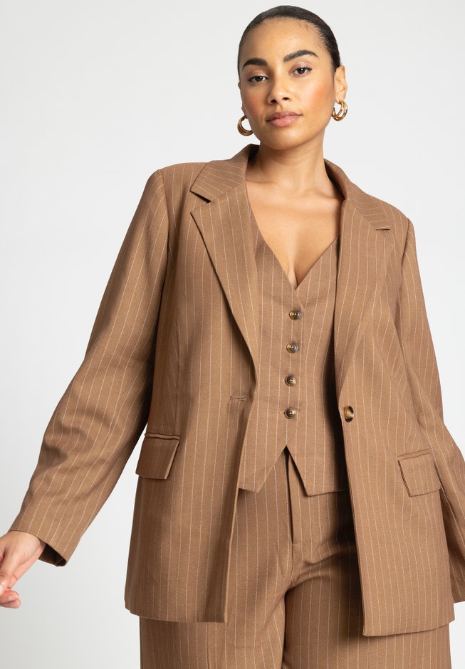 Pinstripe Blazer image number 0